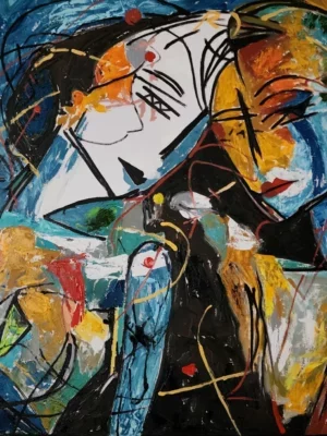 Kelam Telling Tales oil painting by manu